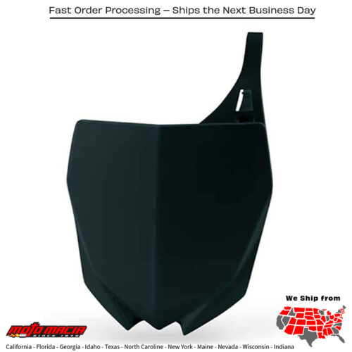 FRONT NUMBER PLATE BLACK Yamaha YZ450F 2010-2017 Yamaha YZ125 2015-2021 Yamaha YZ250 2015-2021 Yamaha YZ250F 2010-2018 Yamaha YZ250FX 2015-2018 Yamaha YZ250X 2016-2021 Yamaha YZ450FX 2016-2018 Yamaha YZ125X 2020-2021