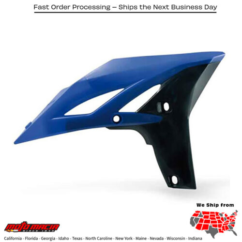 RADIATOR SHROUDS BLUE/BLACK Yamaha WR250F 2007-2011 Yamaha WR450F 2007-2011 Yamaha YZ250F 2010-2013