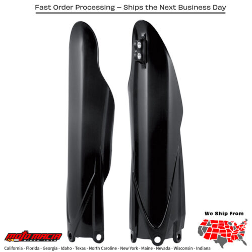 FORK GUARD BLACK Yamaha YZ250FX 2015-2023 Yamaha YZ250X 2016-2024 Yamaha YZ450FX 2016-2023 Yamaha YZ125 2015-2024 Yamaha YZ250 2015-2024 Yamaha YZ250F 2010-2023 Yamaha YZ450F 2010-2022 Yamaha YZ125X 2020-2024