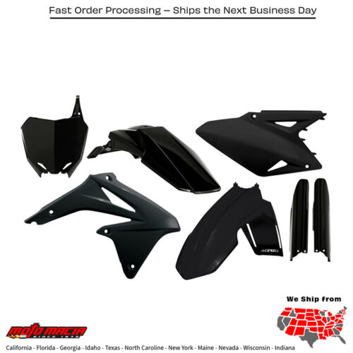 FULL PLASTIC KIT (BLACK) Suzuki RM-Z450 2008-2017