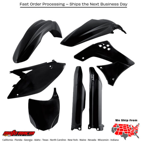 PLASTIC KIT BLACK Kawasaki KX450F 2009-2011
