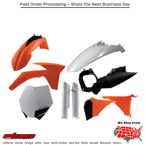PLASTIC KIT ORANGE KTM 350 XC-F 2011-2012 KTM 150 XC 2012-2012 KTM 350 SX-F 2011-2012 KTM 250 SX 2012-2012 KTM 250 SX-F 2011-2012 KTM 250 XC 2012-2012 KTM 300 XC 2012-2012 KTM 450 SX-F 2011-2012 KTM 250 XC-F 2011-2012 KTM 150 SX 2012-2012 KTM 125 SX 2012-2