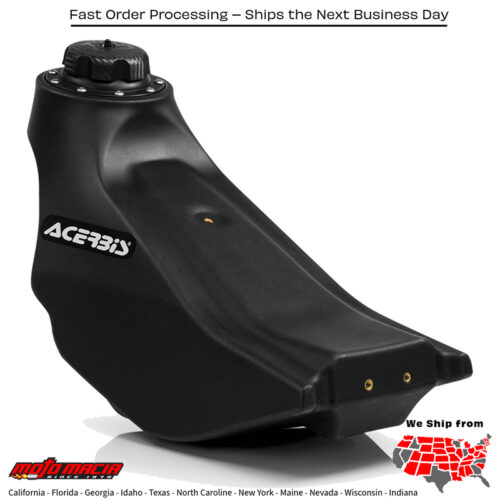 FUEL TANK 2.3 GAL BLACK Yamaha YZ450F 2010-2013