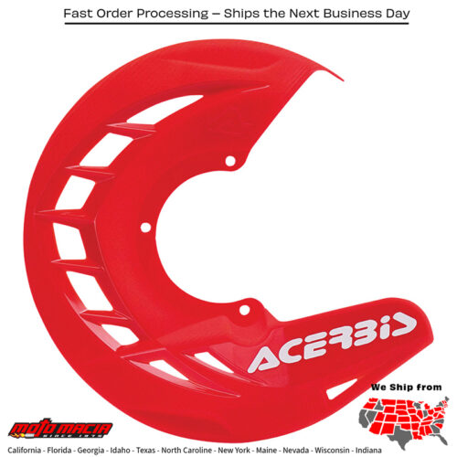 X-BRAKE DISC COVER RED Honda Husqvarna Kawasaki KTM Suzuki Yamaha Beta Gas Gas Gas-Gas CRF450R CRF250R CRF150R CRF150RB Expert CRF250X CRF450X CR125R CR250R TC 250 TE 250 KX250F KX450F KX85 KLX450R KX100 KX250 KX125 250 SX 250 SX-F 250 XC 2