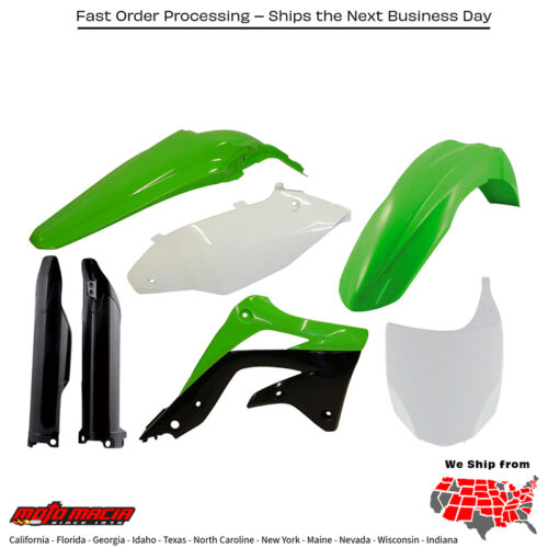 FULL PLASTIC KIT GREEN Kawasaki KX450F 2012-2012