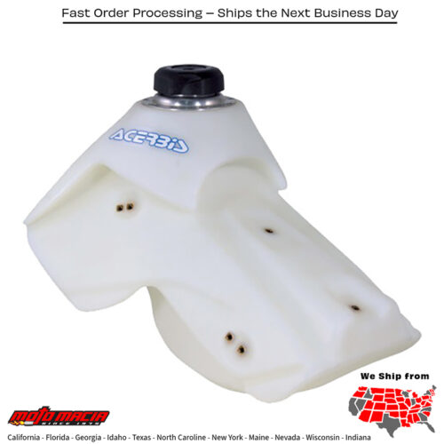 FUEL TANK 2.7 GAL NATURAL Kawasaki KX450F 2009-2015
