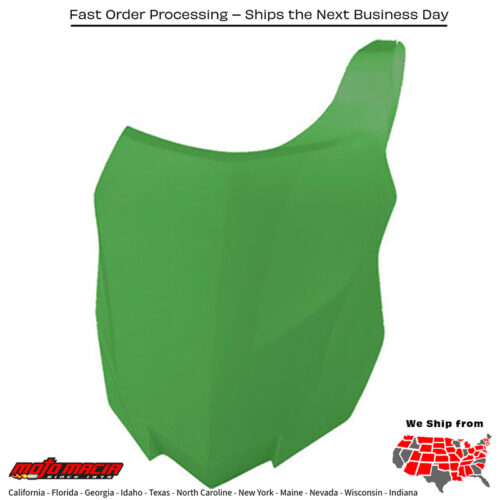 FRONT NUMBER PLATE GREEN Kawasaki KX250F 2013-2016 Kawasaki KX450F 2013-2015