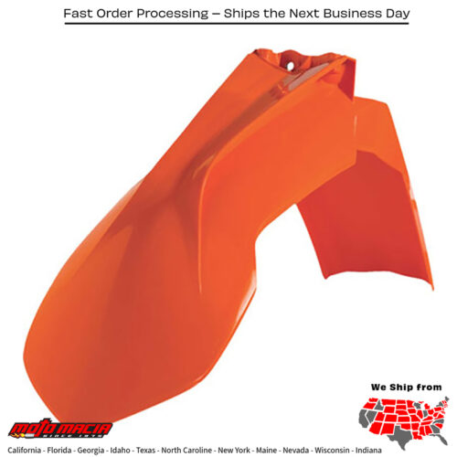 FRONT FENDER ORANGE KTM 350 EXC-F 2014-2016 KTM 350 XC-F 2013-2015 KTM 150 XC 2013-2015 KTM 350 SX-F 2013-2015 KTM 250 SX 2013-2015 KTM 250 SX-F 2013-2015 KTM 250 XC 2013-2015 KTM 500 EXC-F 2014-2016 KTM 300 XC 2013-2015 KTM 450 SX-F 2013-2