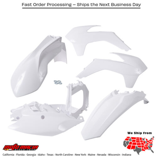 PLASTIC KIT WHITE KTM 350 XC-F 2013-2015 KTM 150 XC 2013-2015 KTM 350 SX-F 2013-2015 KTM 250 SX 2013-2016 KTM 250 SX-F 2013-2015 KTM 250 XC 2013-2016 KTM 300 XC 2013-2016 KTM 450 SX-F 2013-2015 KTM 250 XC-F 2013-2015 KTM 450 XC-F 2013-2015 KTM 125 SX 2013-