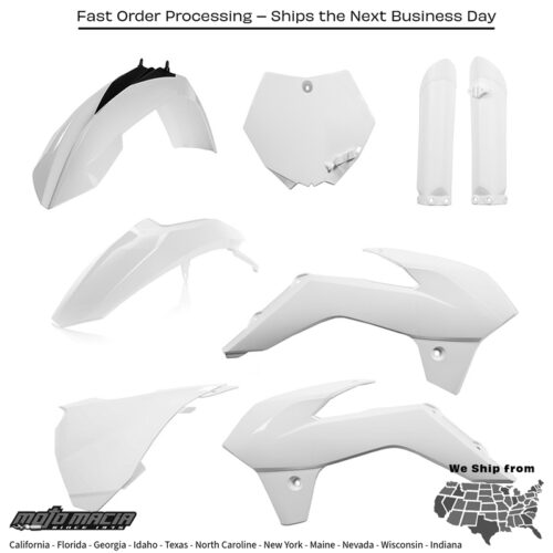 PLASTIC KIT WHITE KTM 85 SX (17/14) 85 SX (19/16) 2013-2017
