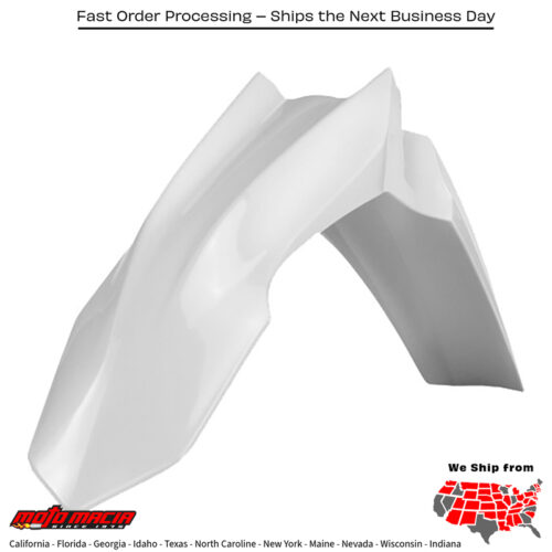 FRONT FENDER WHITE Honda CRF450R 2013-2016 Honda CRF250R 2014-2017
