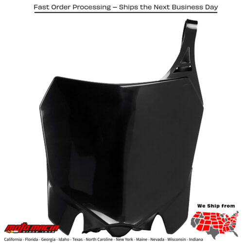 FRONT NUMBER PLATE BLACK Honda CRF450R 2013-2016 Honda CRF250R 2014-2017