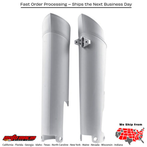 FORK GUARD WHITE Husqvarna TC 85 (17/14) 2015-2017 KTM 85 SX (17/14) 2003-2024