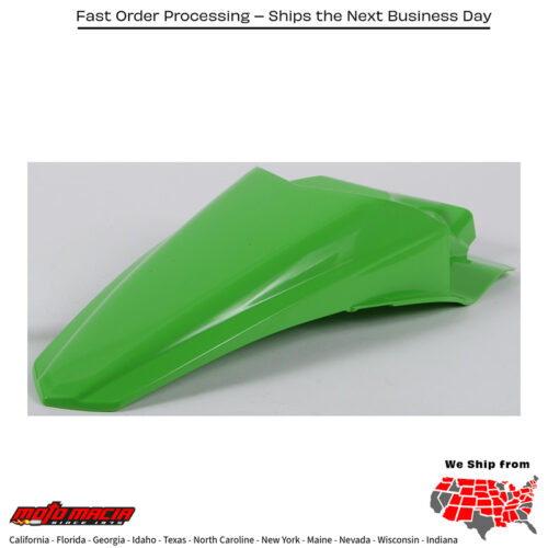REAR FENDER GREEN Kawasaki KX85 2014-2023 Kawasaki KX100 2014-2021 Kawasaki KX112 2022-2023