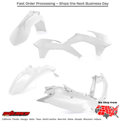 PLASTIC KIT WHITE KTM 350 EXC-F 500 XCF-W 350 XCF-W 250 XC-W 250 XCF-W 500 EXC-F 300 XC-W 450 XCF-W 200 Xc-W 450 EXC-R 4-Stroke 2014-2016