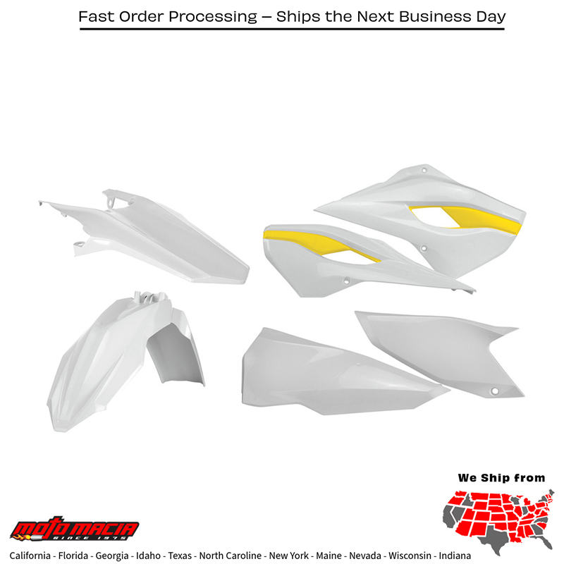 PLASTIC KIT ORIGINAL Husqvarna FE 350S FE 501S TE 125 TE 300 FE 250 FE 350 FE 450 FE 501 TE 250 2015-2016