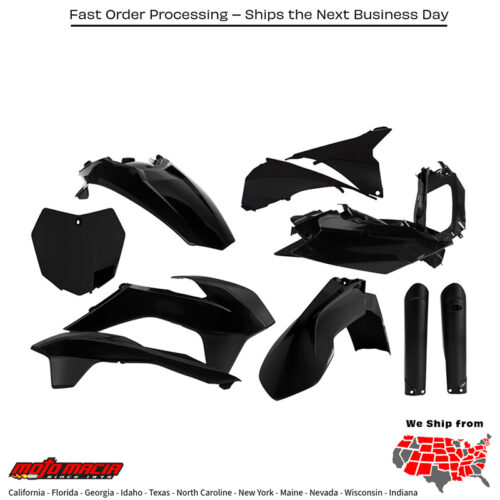 FULL PLASTIC KIT BLACK KTM 350 XC-F 2015-2015 KTM 150 XC 2015-2015 KTM 350 SX-F 2015-2015 KTM 250 SX 2015-2016 KTM 250 SX-F 2015-2015 KTM 250 XC 2015-2016 KTM 300 XC 2015-2015 KTM 450 SX-F 2015-2015 KTM 250 XC-F 2015-2015 KTM 450 XC-F 2015-2015 KTM 125 SX