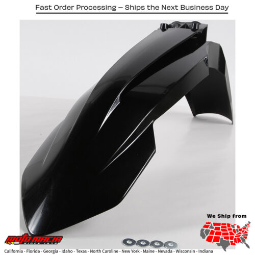 FRONT FENDER BLACK KTM 350 EXC-F 2017-2023 KTM 500 XCF-W 2016-2021 KTM 350 XCF-W 2016-2021 KTM 350 XC-F 2016-2022 KTM 450 SX-F Factory Edition 2016-2020 KTM 350 SX-F 2016-2022 KTM 250 SX-F 2016-2022 KTM 500 EXC-F 2017-2023 KTM 450 SX-F 2016