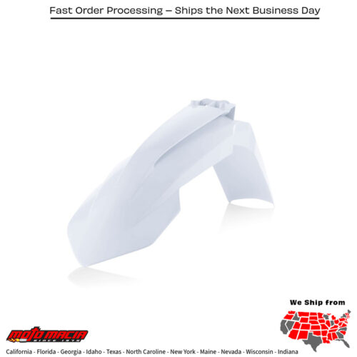 FRONT FENDER WHITE KTM 500 XCF-W 2016-2021 KTM 350 XCF-W 2016-2021 KTM 350 XC-F 2016-2022 KTM 450 SX-F Factory Edition 2016-2020 KTM 350 SX-F 2016-2022 KTM 250 SX-F 2016-2022 KTM 500 EXC-F 2017-2023 KTM 450 SX-F 2016-2022 KTM 250 XC-F 2016-