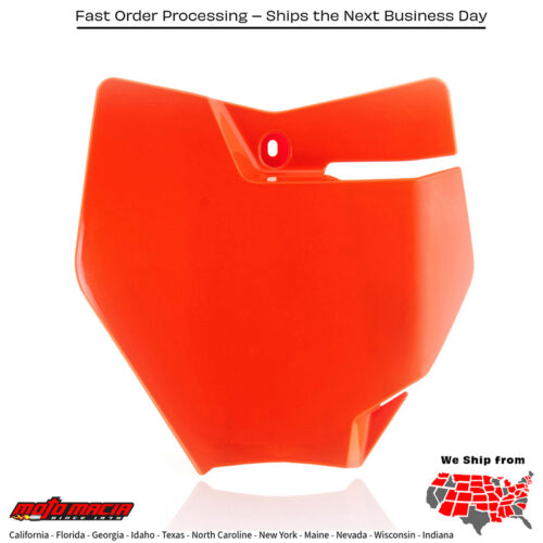 FRONT NUMBER PLATE ORANGE KTM 65 SX 2016-2024