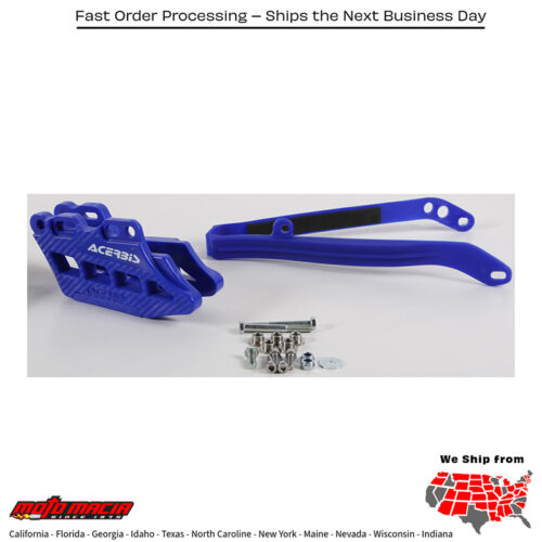 GUIDE/SLIDER KIT 2.0 BLUE Yamaha YZ250FX 2015-2023 Yamaha YZ450FX 2016-2022 Yamaha YZ250F 2007-2023 Yamaha YZ450F 2007-2022