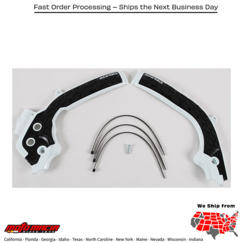 X-GRIP FRAME GUARD WHITE/BLACK Husqvarna TX 300 2017-2018 Husqvarna FX 350 2017-2018 Husqvarna FX 450 2017-2018 Husqvarna TE 150 2017-2019 KTM 350 EXC-F 2017-2019 KTM 350 XC-F 2016-2018 KTM 350 SX-F 2016-2018 Husqvarna TC 125 2016-2018 Husqvarna FC 250 201