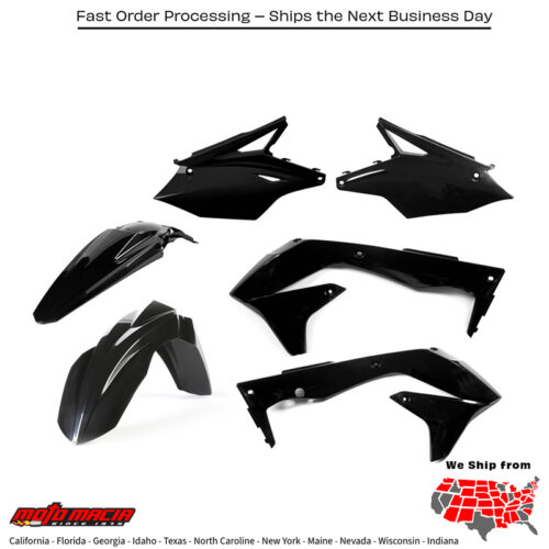 PLASTIC KIT BLACK Kawasaki KX450F 2016-2017