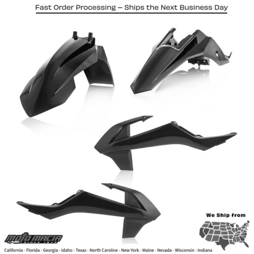 PLASTIC KIT BLACK KTM 65 SX 2016-2024