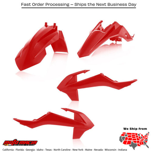 PLASTIC KIT GAS/KTM RED Gas Gas Gas-Gas Mc 65 MC 65 2021-2024