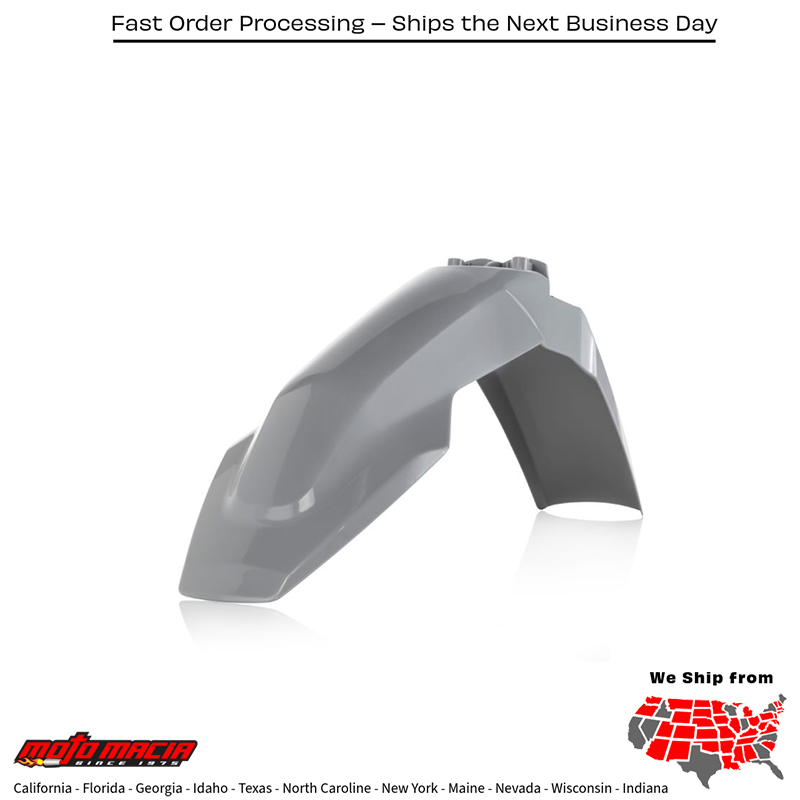 FRONT FENDER GREY Husqvarna TC 125 2016-2022 Husqvarna FC 250 2016-2022 Husqvarna FC 350 2016-2022 Husqvarna FC 450 2016-2022 Husqvarna TE 300 2017-2018 Husqvarna FE 250 2017-2023 Husqvarna FE 350 2017-2023 Husqvarna FE 450 2017-2023 Husqva