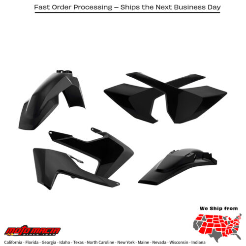 FULL PLASTIC KIT BLACK Husqvarna TC 125 2016-2018 Husqvarna FC 250 2016-2018 Husqvarna FC 350 2016-2018 Husqvarna FC 450 2016-2018 Husqvarna TC 250 2016-2018