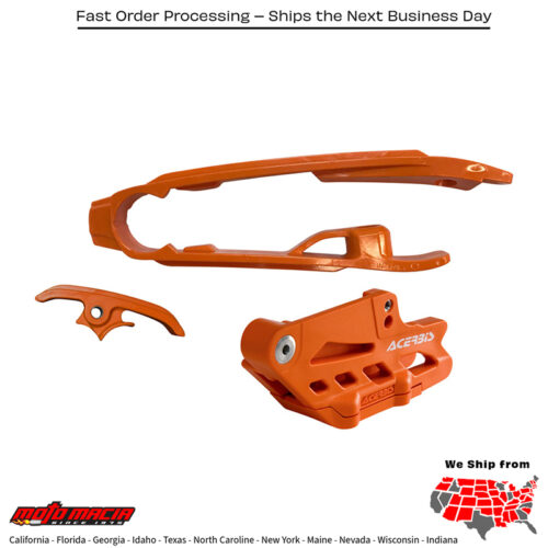 GUIDE/SLIDER KIT ORANGE KTM 350 XCF-W 2016-2021 KTM 350 XC-F 2016-2022 KTM 450 SX-F Factory Edition 2016-2020 KTM 350 SX-F 2016-2022 KTM 250 SX-F 2016-2022 KTM 450 SX-F 2016-2022 KTM 250 XC-F 2016-2022 KTM 450 XC-F 2016-2022 KTM 125 SX 2016