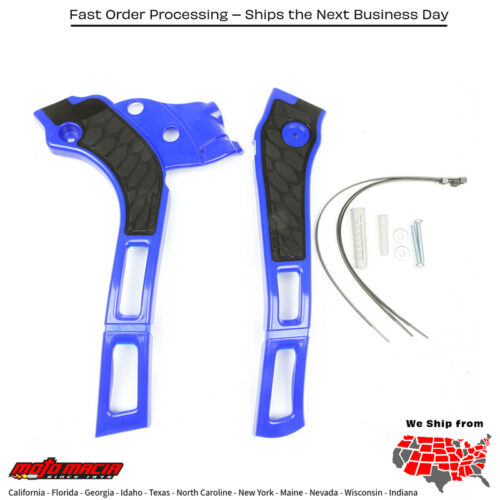 X-GRIP FRAME GUARD BLUE/BLACK Yamaha YZ250X 2016-2024 Yamaha YZ125 2005-2024 Yamaha YZ250 2005-2024 Yamaha YZ125X 2020-2024