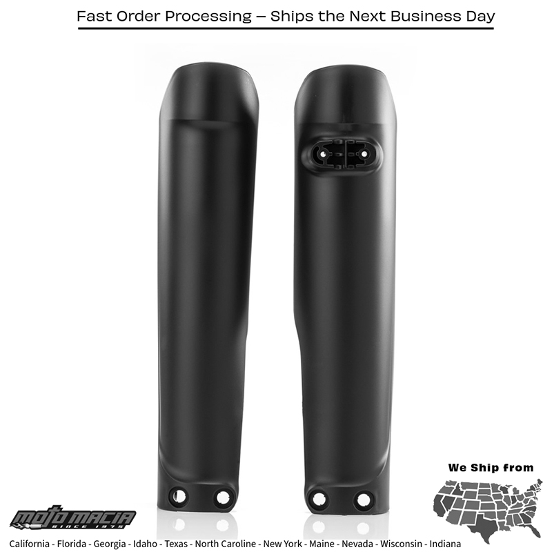 FORK GUARD BLACK Husqvarna TE 150 2017-2020 Husqvarna TC 125 2016-2022 Husqvarna FC 250 2016-2022 Husqvarna FC 350 2016-2022 Husqvarna FC 450 2016-2022 Husqvarna TE 125 2016-2016 Husqvarna TE 300 2016-2018 Husqvarna FE 250 2016-2022 Husqvar