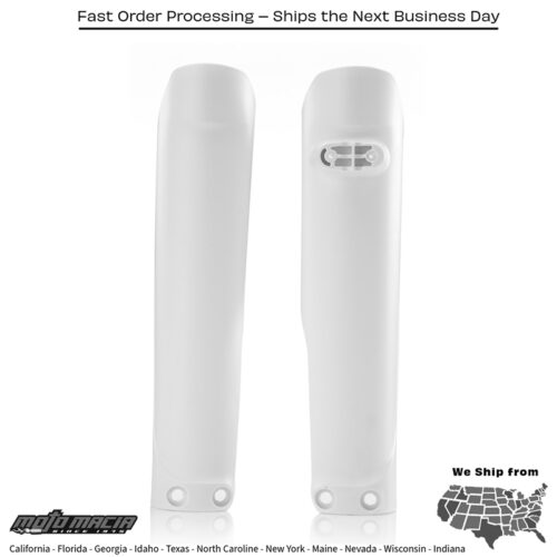 FORK GUARD WHITE Husqvarna TE 150 2017-2020 Husqvarna TC 125 2016-2022 Husqvarna FC 250 2016-2022 Husqvarna FC 350 2016-2022 Husqvarna FC 450 2016-2022 Husqvarna TE 125 2016-2016 Husqvarna TE 300 2016-2018 Husqvarna FE 250 2016-2022 Husqvar