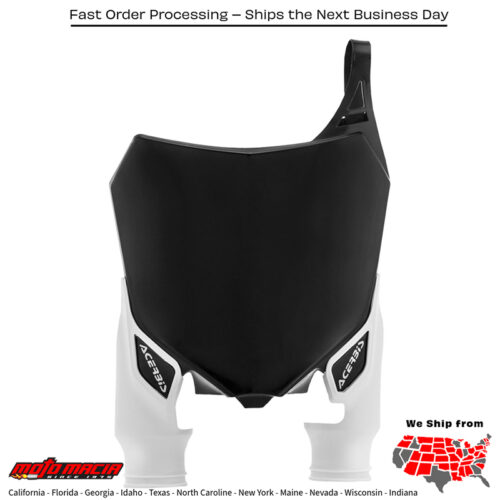 FRONT NUMBER PLATE BLACK Honda CRF450R 2013-2016 Honda CRF250R 2014-2017