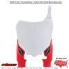 FRONT NUMBER PLATE WHITE/RED Honda CRF450R 2013-2016 Honda CRF250R 2014-2017