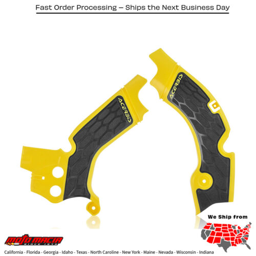 X-GRIP FRAME GUARD YELLOW/BLACK Suzuki RM-Z450 2008-2017