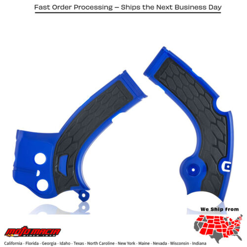 X-GRIP FRAME GUARD BLUE/BLACK Yamaha YZ250FX 2017-2019 Yamaha YZ450FX 2016-2017 Yamaha YZ250F 2017-2019 Yamaha YZ450F 2016-2017 Yamaha WR250F 2017-2019 Yamaha WR450F 2017-2018