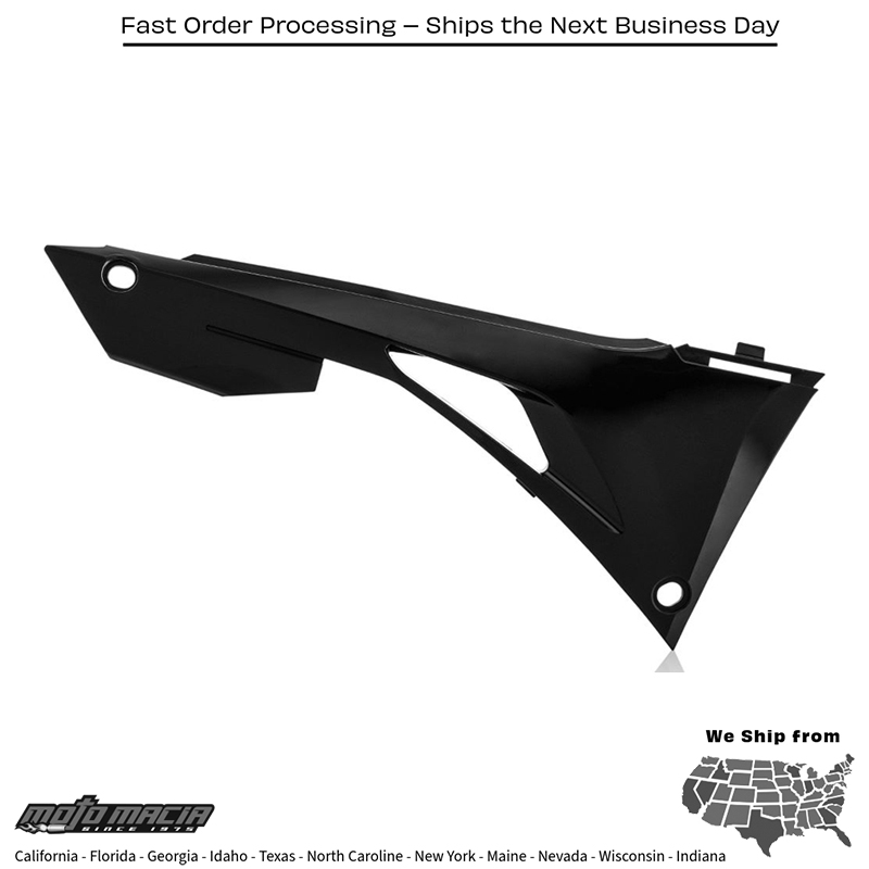 AIRBOX COVER BLACK Honda CRF450RX 2017-2020 Honda CRF450R 2017-2020 Honda CRF450X 2017-2020 Honda CRF250R 2018-2021 Honda CRF450R W.E. 2019-2020 Honda CRF250RX 2019-2021 - Image 2