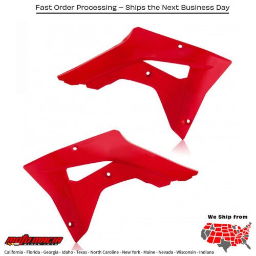 RADIATOR SHROUDS RED Honda CRF450RX 2017-2020 Honda CRF450X 2019-2025 Honda CRF450L 2019-2021