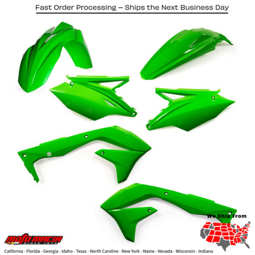 PLASTIC KIT GREEN Kawasaki KX450F 2018-2018