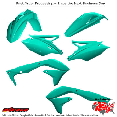 PLASTIC KIT TEAL Kawasaki KX450F 2018