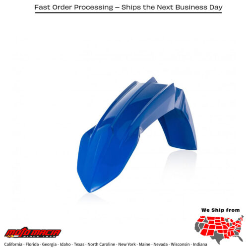 FRONT FENDER BLUE Yamaha WR250F 2015-2019 Yamaha YZ450F 2018-2022 Yamaha YZ250F 2019-2023 Yamaha WR450F 2019-2024 Yamaha YZ450FX 2019-2023 Yamaha YZ250FX 2020-2024 Yamaha YZ125X 2022-2024 Yamaha YZ125 2022-2024 Yamaha YZ250 2022-2024 Yamaha