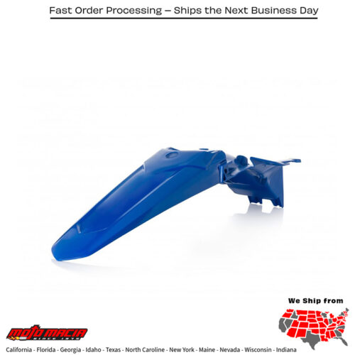 REAR FENDER BLUE Yamaha YZ450F 2018-2022 Yamaha YZ250F 2019-2023 Yamaha YZ450FX 2019-2023 Yamaha WR450F 2019-2024 Yamaha WR250F 2020-2024 Yamaha YZ250FX 2020-2024