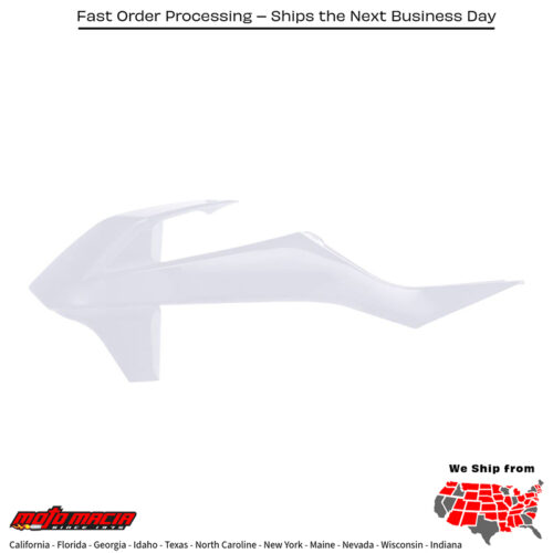 RADIATOR SHROUD WHITE KTM 85 SX (17/14) 2018-2024 KTM 85 SX (19/16) 2020-2021