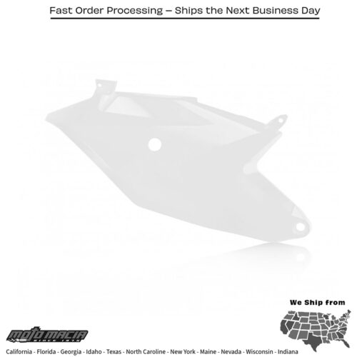 SIDE PANELS WHITE KTM 85 SX (17/14) 2018-2023 KTM 85 SX (19/16) 2020-2021