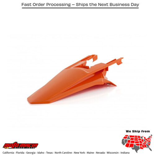 REAR FENDER ORANGE KTM 85 SX (17/14) 2018-2024 KTM 85 SX (19/16) 2020-2021