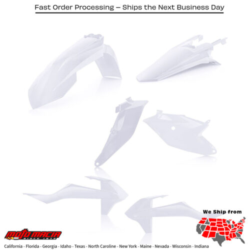 PLASTIC KIT WHITE KTM 85 SX (17/14) 85 SX (19/16) 2018-2023