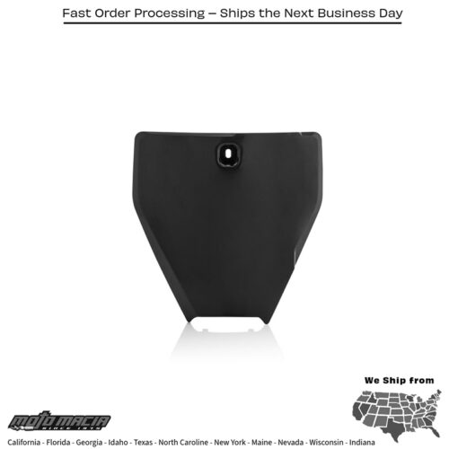 FRONT NUMBER PLATE BLACK Husqvarna TC 85 (17/14) 2018-2024 Husqvarna TC 85 (19/16) 2019-2021